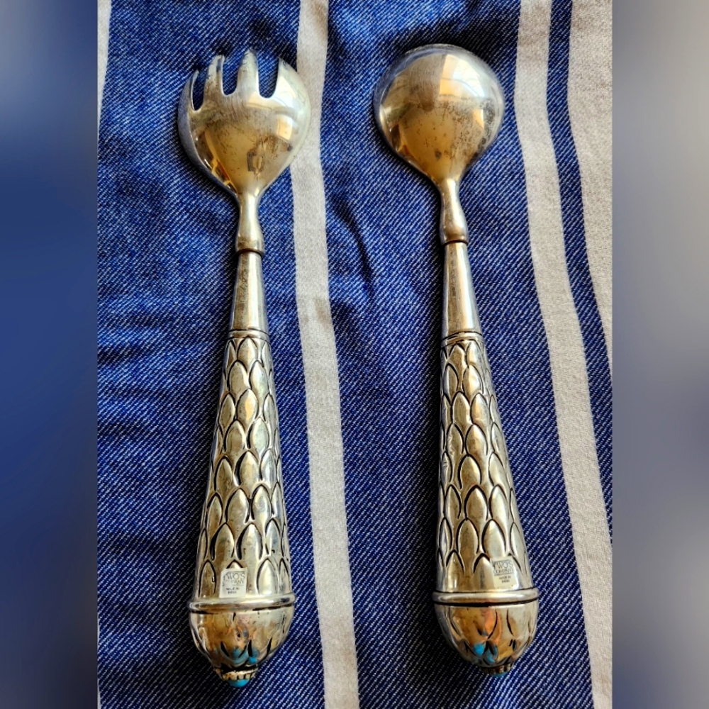 Silver Salad Serving Set - Picture 2 of 6
